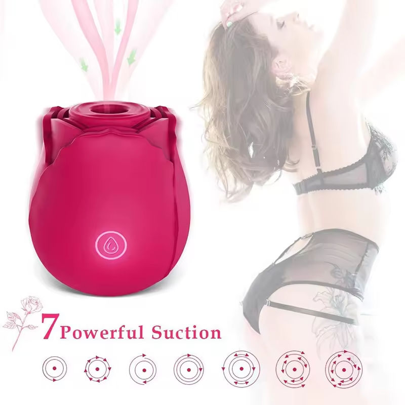Elegant Rose Suction Vibrator