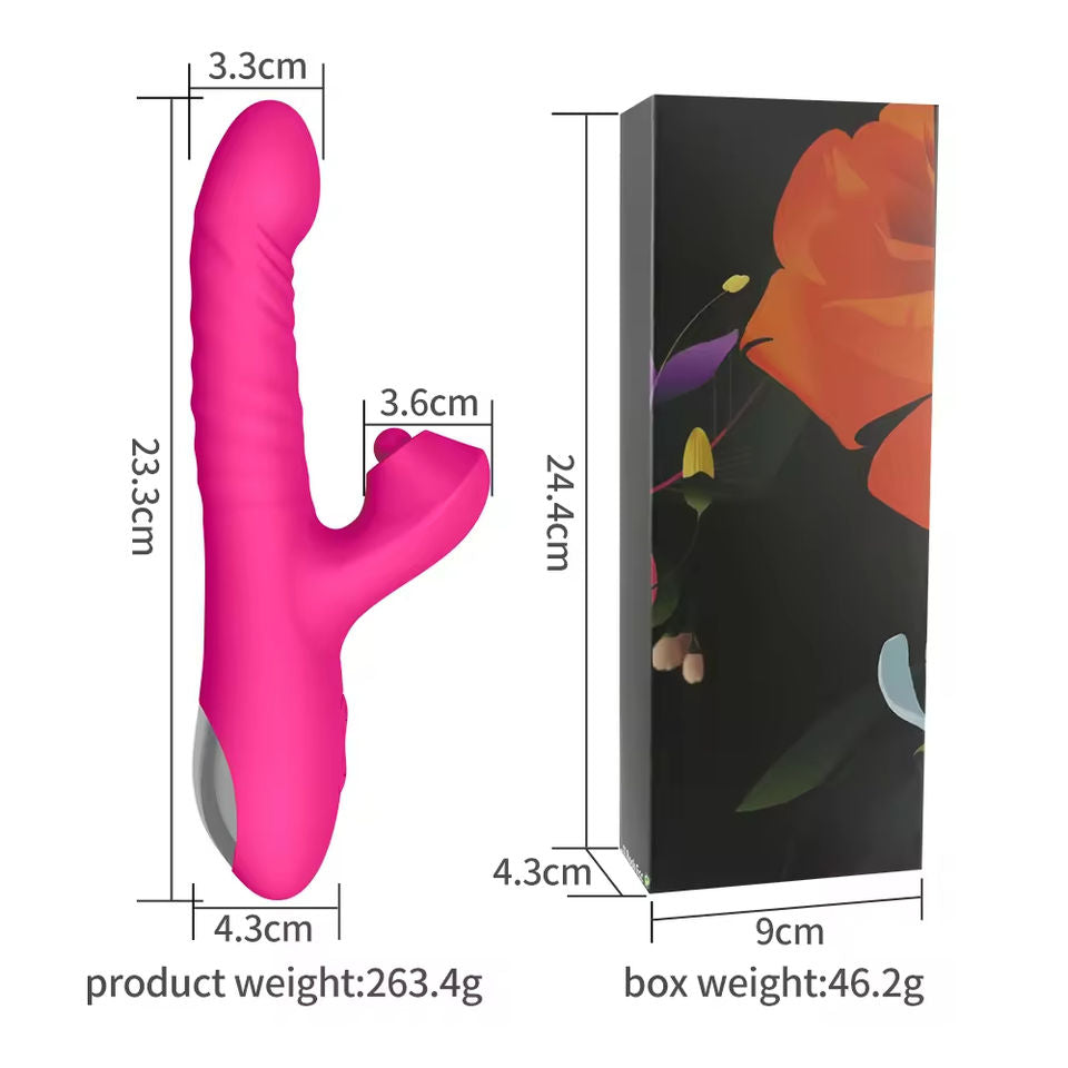 Ultimate Silicone Suck Tapping Vibrator