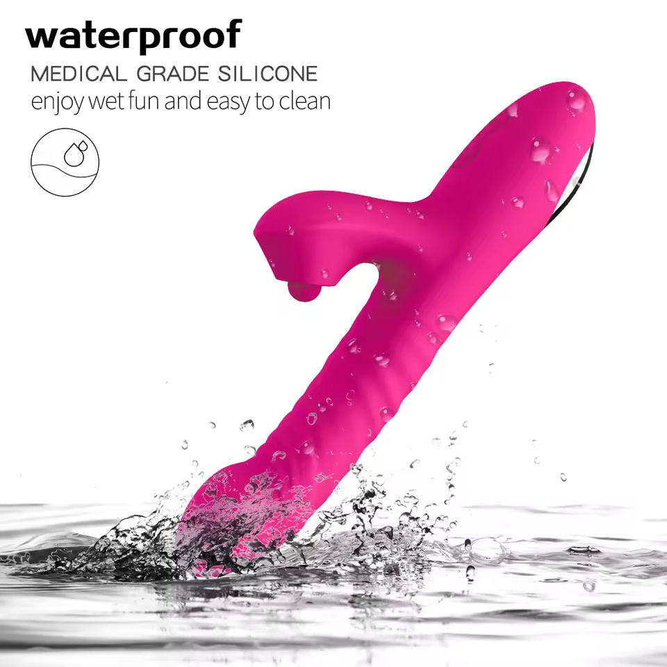 Ultimate Silicone Suck Tapping Vibrator