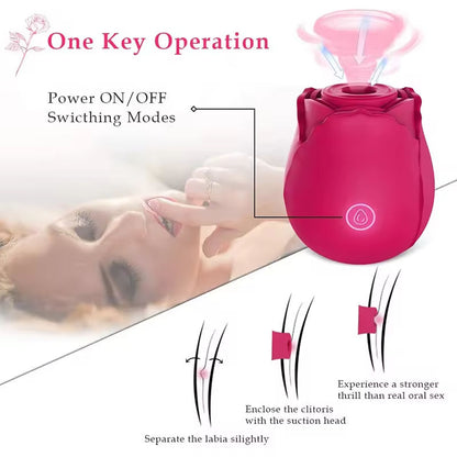 Elegant Rose Clitoral Suction Vibrator